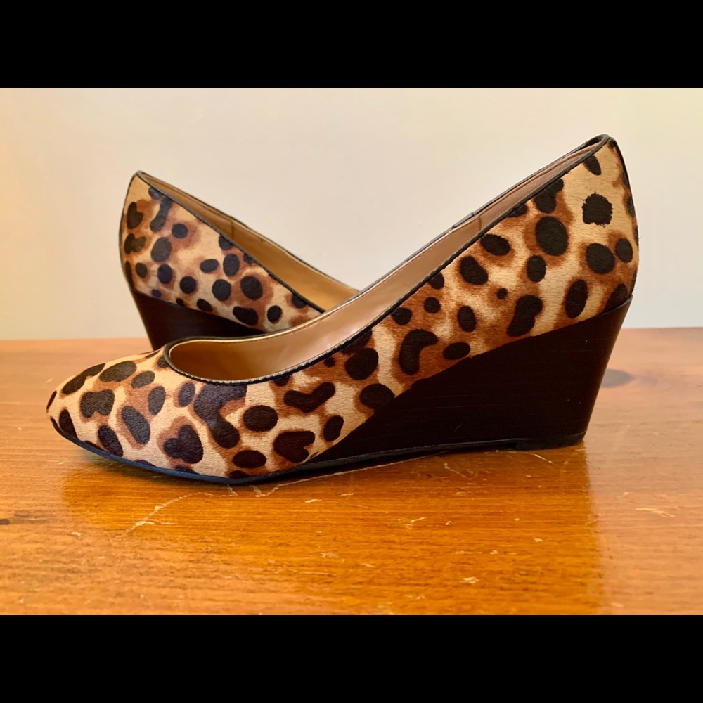 Nine West Leopard-print Wedges